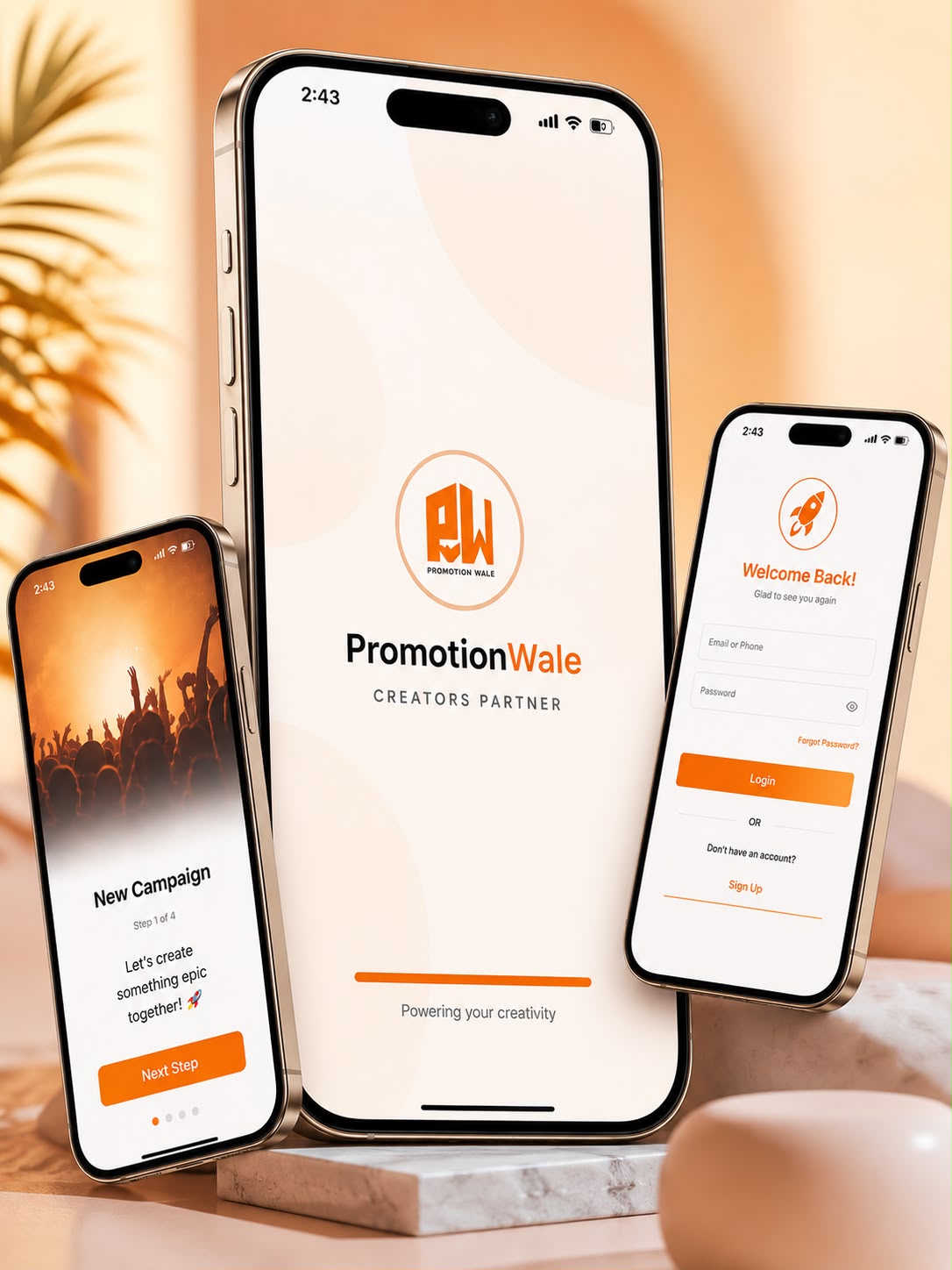 PromotionWale Partner app screens